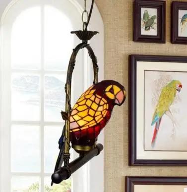 Tiff Parrot Chandelier Personality Creative Luxury Atmosphere Hotel Villa Restaurant Corridor Art Decorative Lights