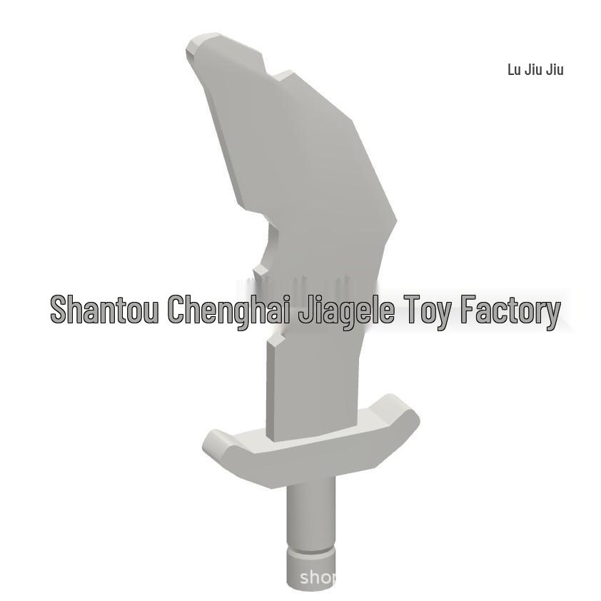 Cross-Border MOC Building Blocks Compatible with High 60752: Minifigure Handheld Weapon Broken Sword (50G Min Order)