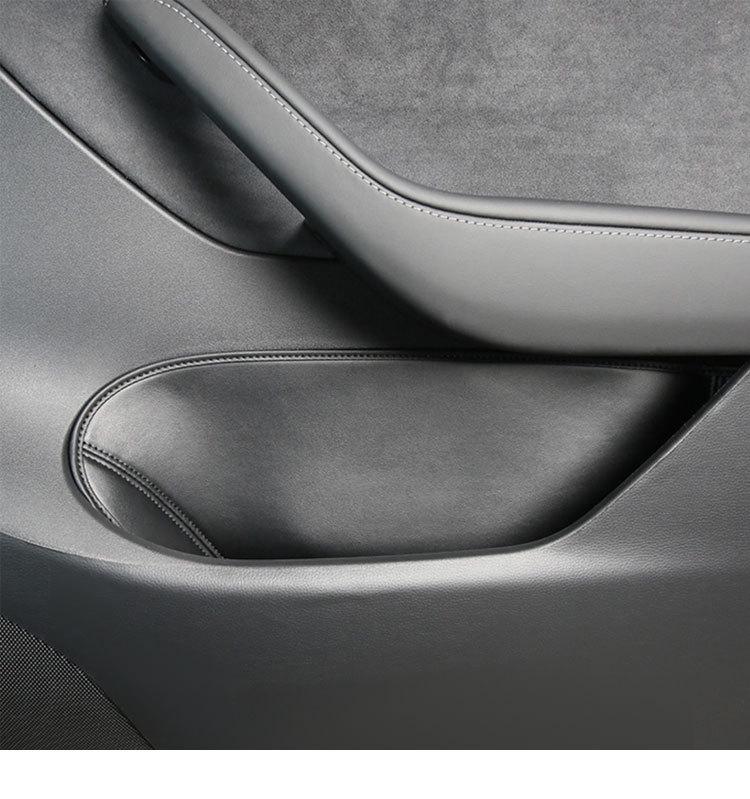 Grid Model Y Door Storage Anti-Slip Mat & Leather Interior Protection Accessories