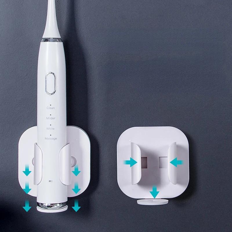 Toothbrush Stand Rack Organizer Electric Toothbrush Wall-Mounted Holder Space Saving Bathroom Accessories