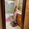 Wooden Step Stool for Kitchen & Bedroom - Child's Hand Washing or Shoe Changing Footstool