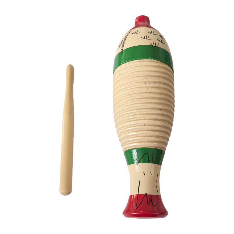 Orff Wooden Children's Frog Sound Tube - Percussion Instrument for Early Education