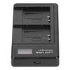 Carregador de Bateria de Câmera Portátil para LI 50B Carregador Duplo USB para Câmera com Display LCD