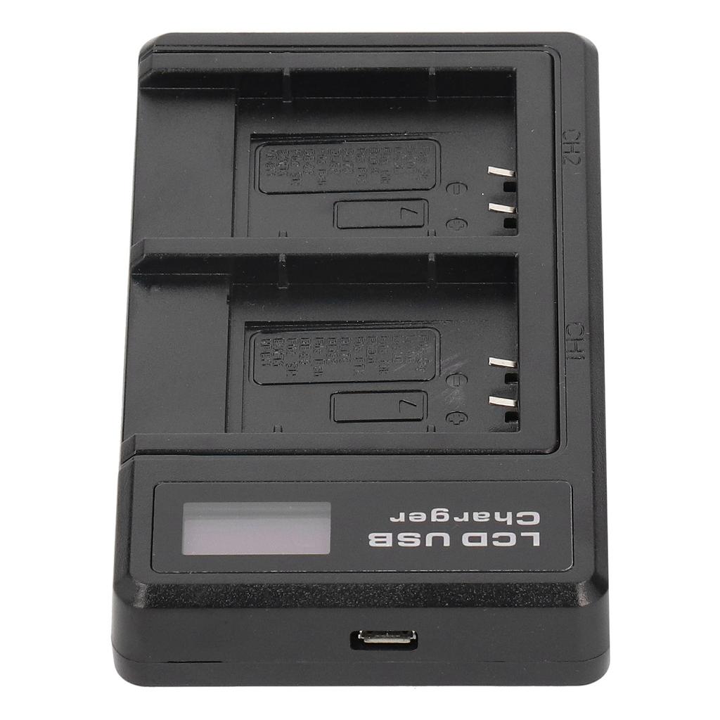 Carregador de Bateria de Câmera Portátil para LI 50B Carregador Duplo USB para Câmera com Display LCD