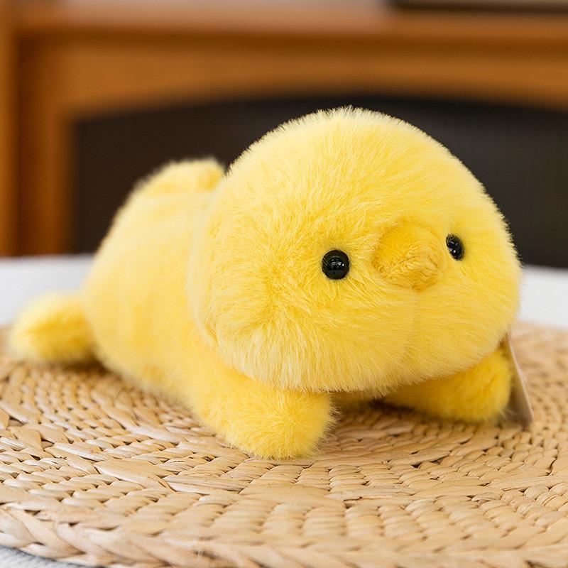 Fox Elephant Penguin Cat Panda Rabbit Cartoon Animal Lying Posture Plush Pendant