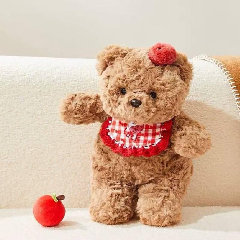 And Cute Soft Bear Stuffed Animal Plush Toy With Rose Velvet Children For