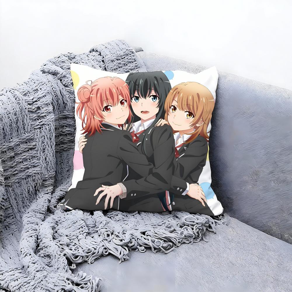 

My Teen Romantic Comedy Cushion Cover Premium Comfort Reversible Pillow Cove -Two in One Design for Any Room & Car Interior 30cmx30cm