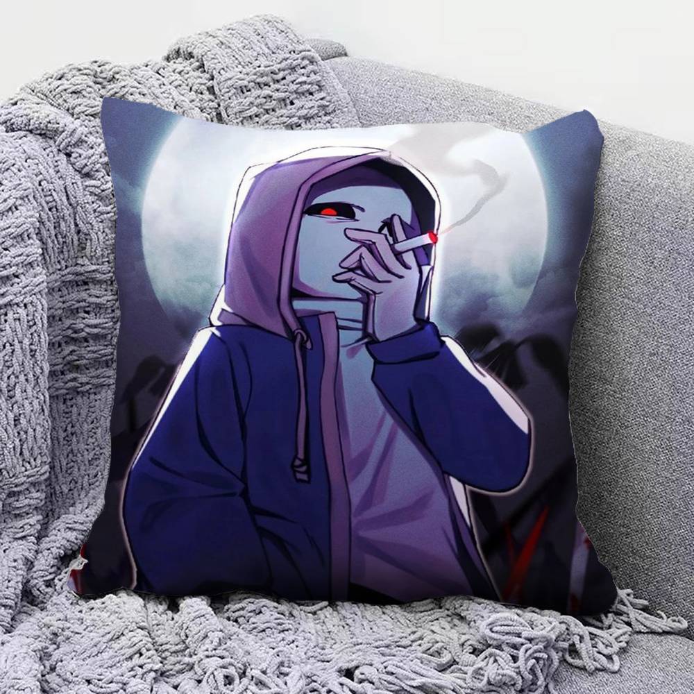 Classic Sans Undertale Game Cool Pillow Covers Home Sofa Cushion Covers and Aecorative Custom