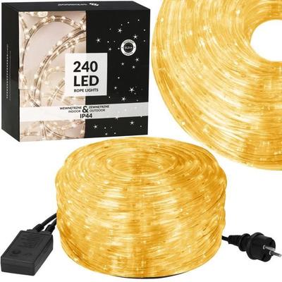 Lyskæde - SPRINGOS - 240 LED - 11,5 meter - 8-funktioners timer - IP44