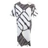 HERMES [New/Domestic Regular/25 Years Made] 5E4518DE Coaching Remix T-shirt dress 36 White / blackUsed