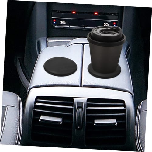 ABOOFAN Wear-Resistant Car Cup Mats, Non-Slip Silicone Coasters for Cars, Convenient for Everyday Use, Universal Cup Holder Compatible, Pack of 4