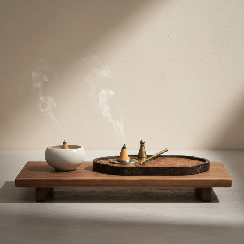 Alloy Incense Cone Making Kit Complete DIY Tool Set Durable Design with Spoon for Home Yoga Meditation Aromatherapy