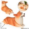 Realistic Corgi Puppy Heart Model: Cute Animal Toy & Desktop Ornament
