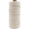 328ft Cotton Macrame Cord 3mm, Owlbbabies Not Dyed Natural Cotton Rope 4-Strand Soft Macrame Rope for Wall Hanging, Plant Hanger, DIY Crafts,