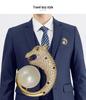 Luxury Copper Zircon Pearl Cheetah Brooch for Men and Women - Elegant Accessory for Suits and Shirts