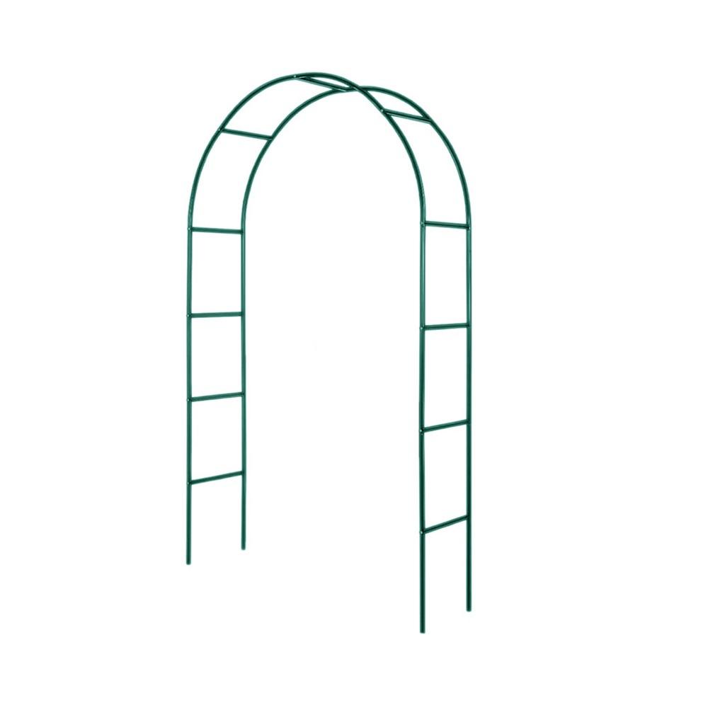 

Підтримка для витких рослин Арка з повітряних куль Залізне мистецтво Квіткова рама Двері Садова прикраса зелений