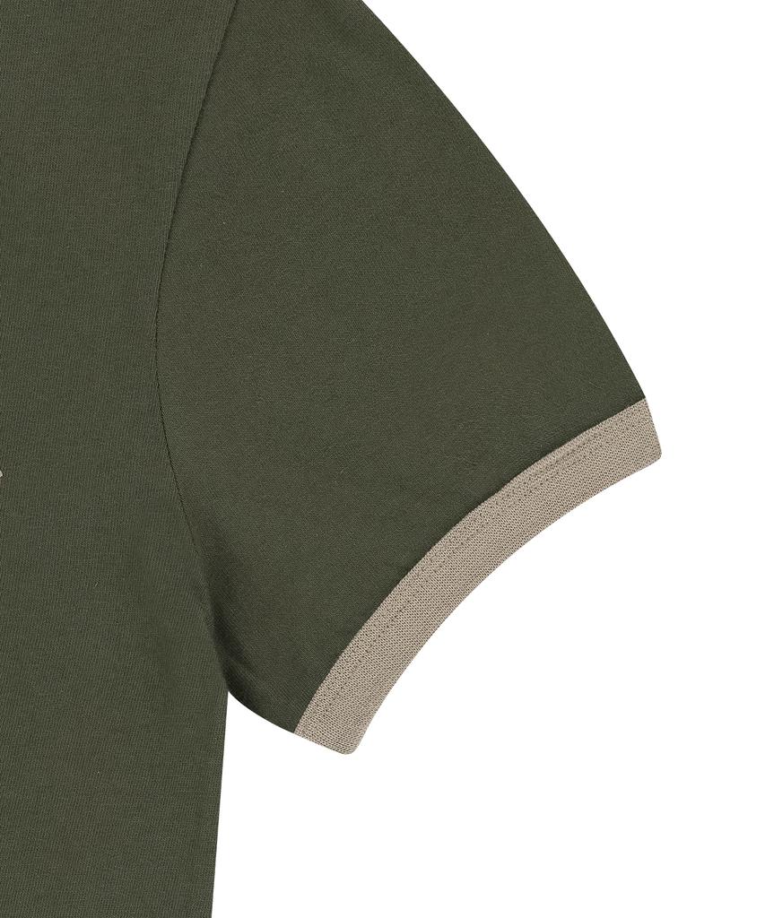 AAKAM Vtg Ink Ringer Top (Khaki)