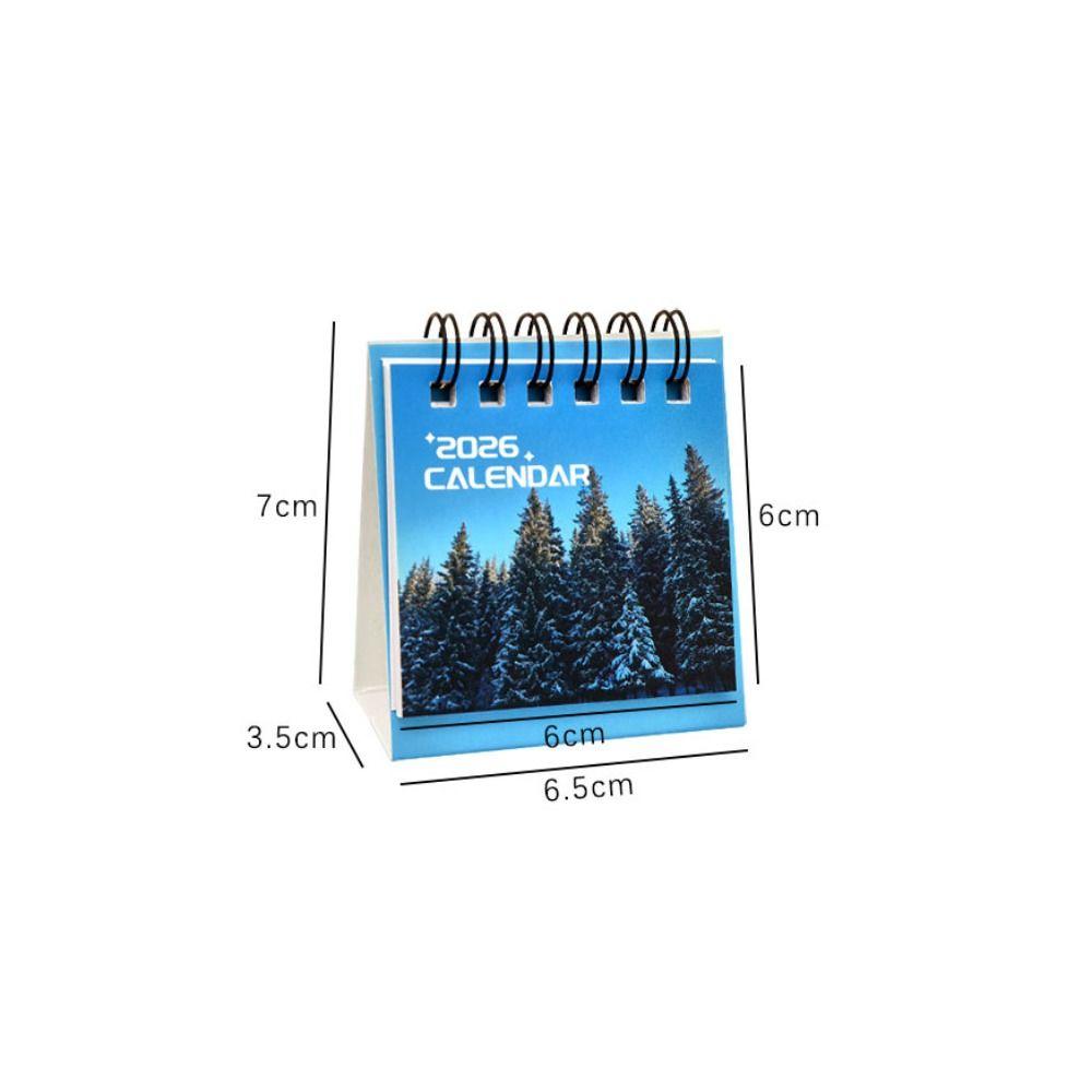 Creative 2026 Desk Calendar To Do List Landscape Schedule Planner Mini Calendar Home Decoration