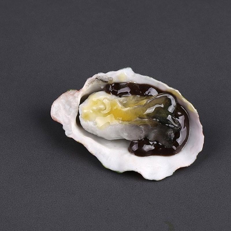 Artificial Grilled Oysters Model Simulation Grilled Scallops Model Realistic Roasted Oysters Fake Seafood Display Props