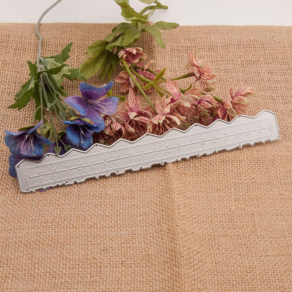 3Pcs 8.54" Aço Carbono Metal Papel Rasgando Régua Bordas Irregulares Régua De Corte De Papel Borda Ondulada Ferramenta De Medição Para Escola Escritório Cartão Fazendo Artesanato DIY