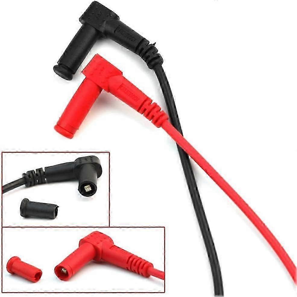 2pcs Digital Multimeter Lead Probe Tester Cable 1000V 10A