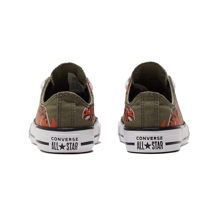 Converse Chuck Taylor All Star Canvas Comfortable Versatile Low Top Kids Canvas Shoes Kids Sneaker Army-Green 671612C