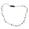 LED Christmas Necklace Light Up Christmas Bulb Necklaces Holiday Costume Accessories Necklaces Xmas New Year Eve Party Supplies