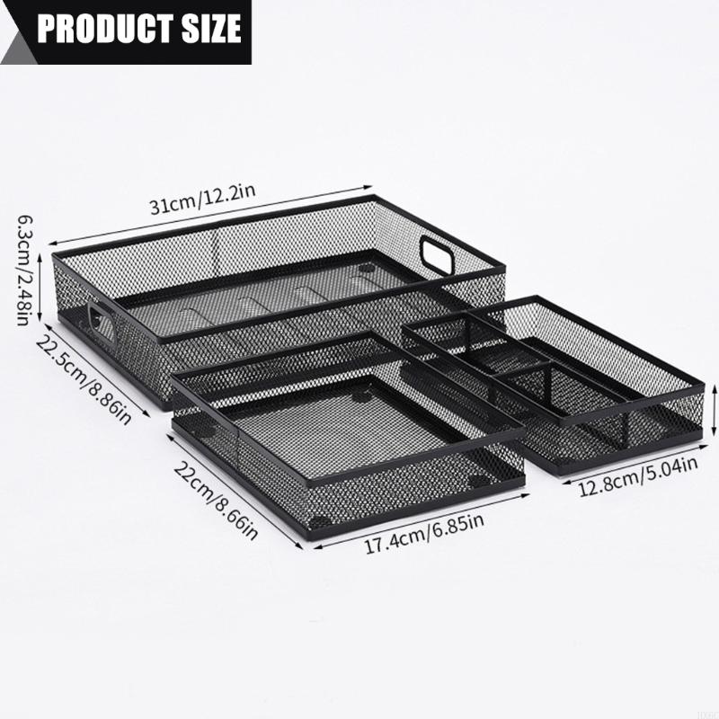 Space Saving Metal Office Drawer Organizers Tray Multipurpose Storage Container HX6C