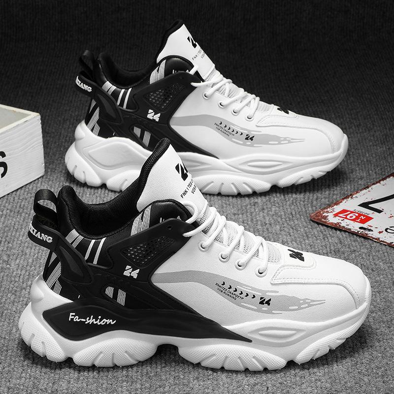 Men's High-Top Leather Sports Shoes for Autumn/Winter - New Fashion Casual Design