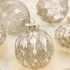 9pcs Transparent Painted Christmas Balls Set Plastic Christmas Tree Pendant  Home Xmas Decor