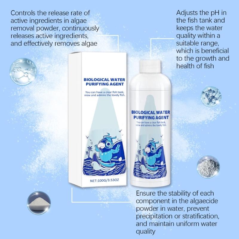 Fish Tanks Cleaning Tool Algae Removal Descaling Solution Glass Algae Removal Solution Household Cleaning Accessories