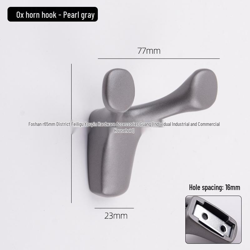 Aluminum Alloy Door Hook: Single/Double Wall, Bathroom & Kitchen Clothes Hanger