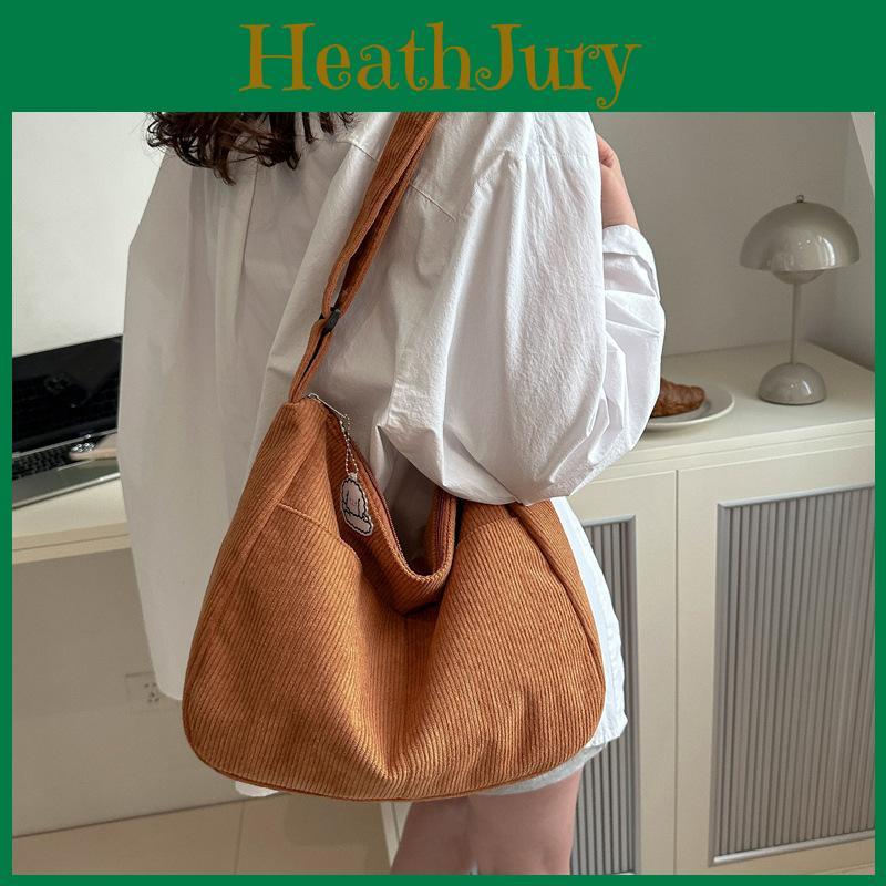 Spring Collection Trendy Canvas Shoulder Bag For Women With Soft Structure