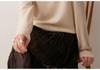 Women's 100% Cashmere High Neck Chunky Knit Sweater with Multi-Button Design - Solid Color for Autumn/Winter
