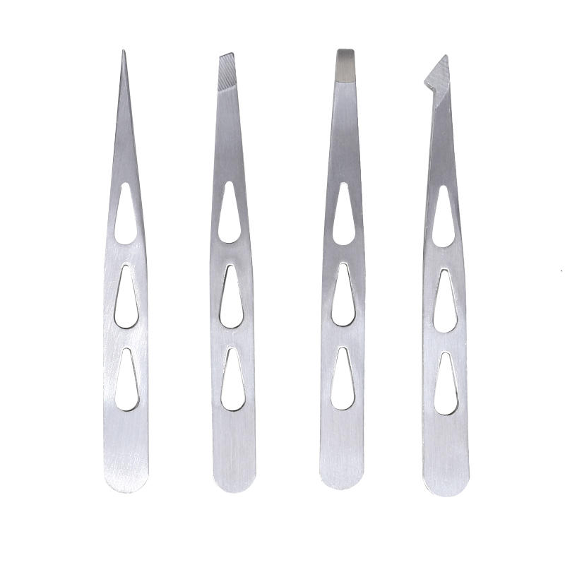 Набор пинцетов для бровей из 4 шт. - Профессиональная точность для формирования бровей, выщипывания волос на лице, нанесения накладных ресниц, Набор инструментов для бровей