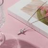Fashionable Diamonds Stainless Steel Crosses Choker Necklace Pendant with Elegant Designs Jewelry Accessory for Girls