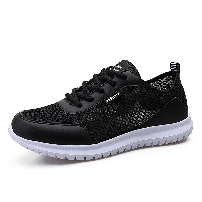 Men's Mesh Shoes Large Size Hollow Breathable Plus Size Casual Mesh Sports Shoes