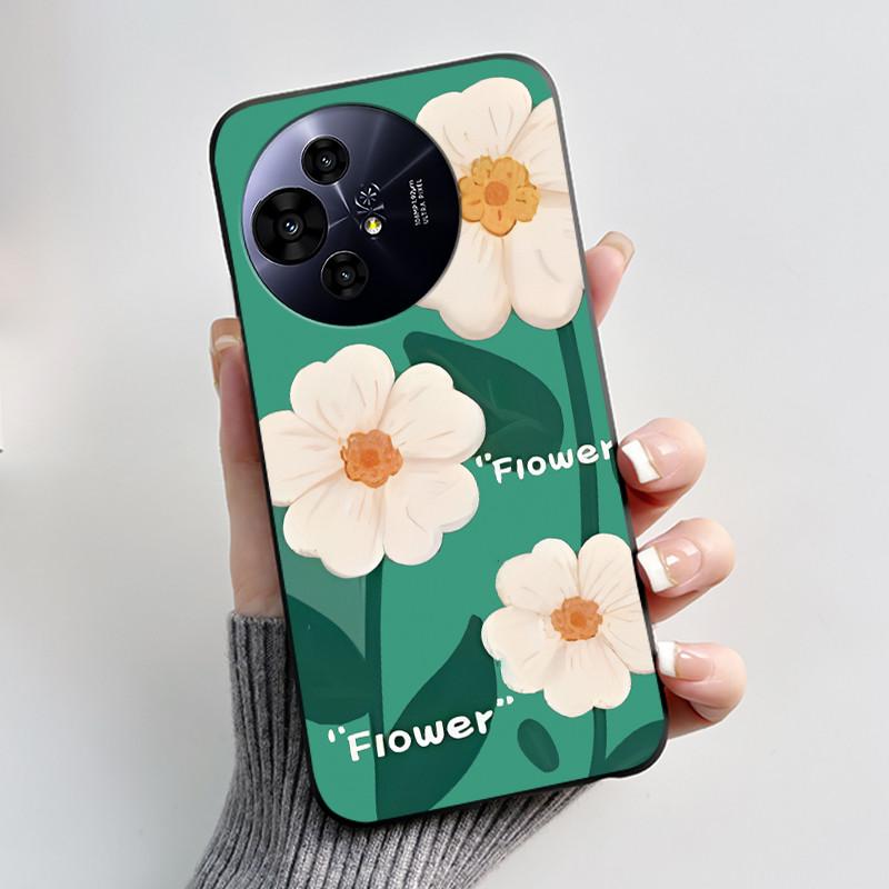 Case For TCL 50 Pro NxtPaper 5G Phone Case Luxury Fashion Butterfly Flower Black Soft TPU Silicone Shockproof Cover Casing Shell
