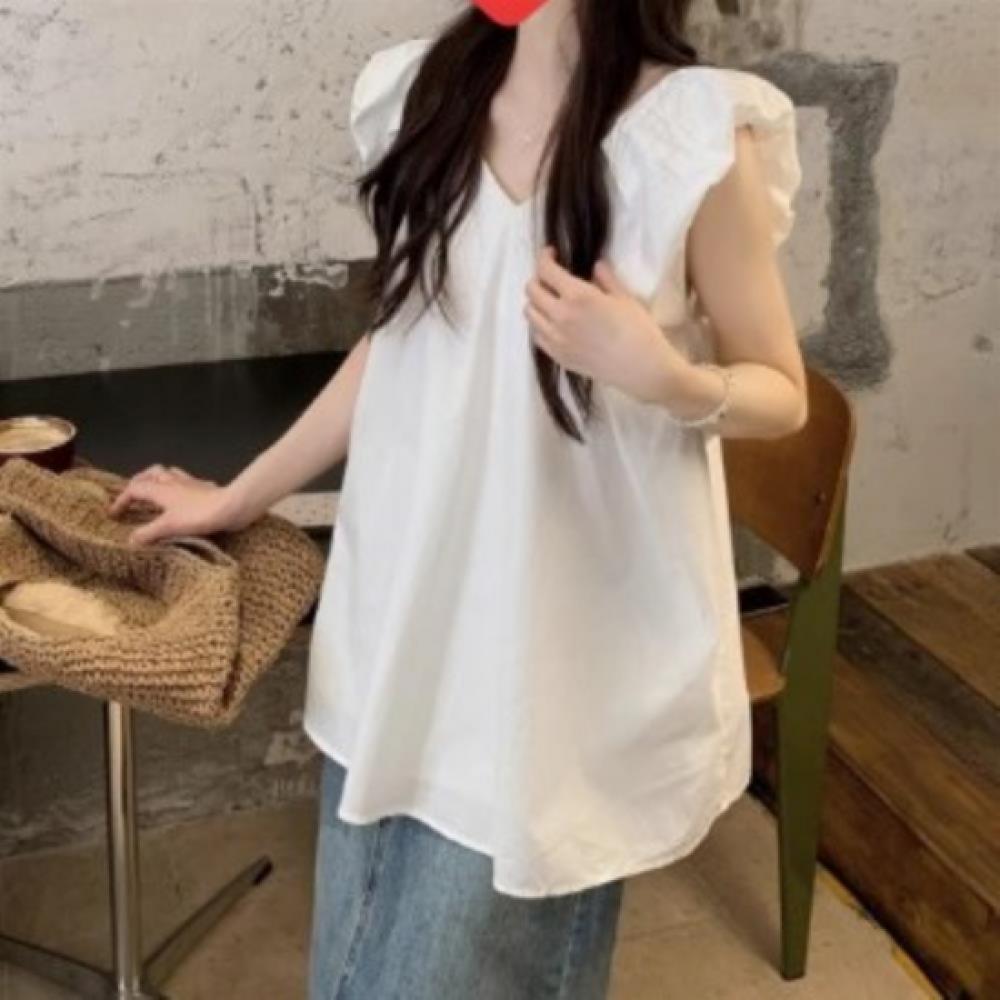 New ArriVals Open Run Women Frill SleeVe V Neck Blouse