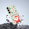 For Samsung Galaxy S25 Case Christmas Gifts Pattern Printing Straight Edge TPU Phone Back Cover