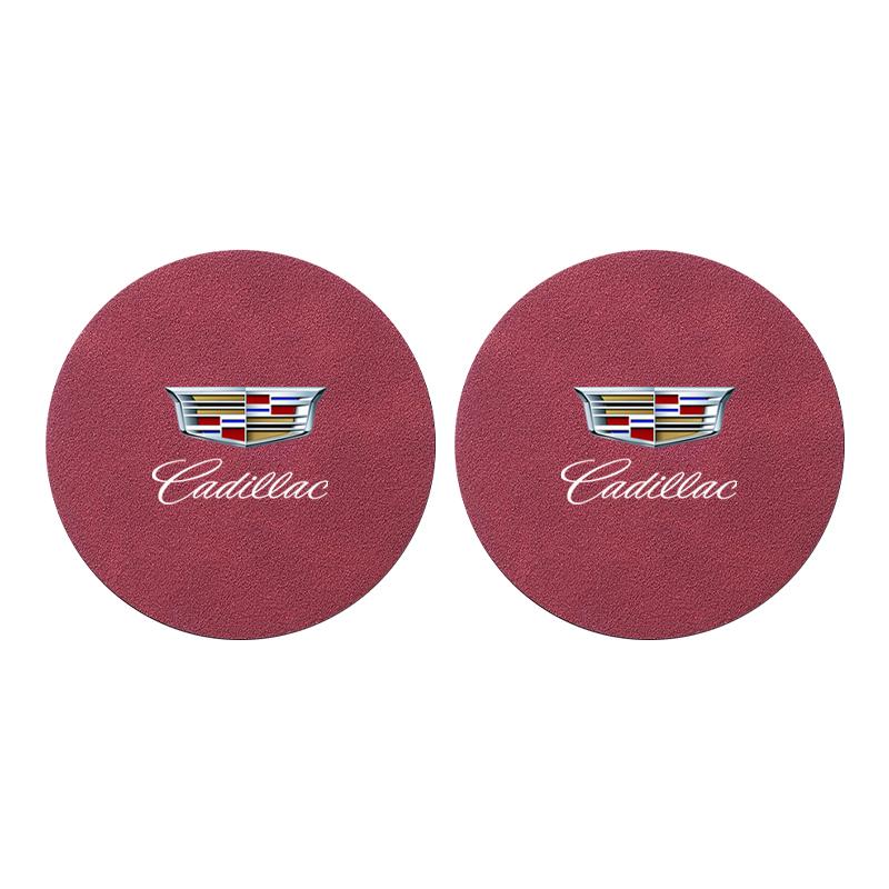 Car Water Cup Pad Non-slip Coaster Accessories For Cadillac CT5 CT6 CTS Seville ATS CT4 XTS Celestiq Ciel Escala SRX XT4 XT5 XT6 XLR ELR Elmiraj EXT