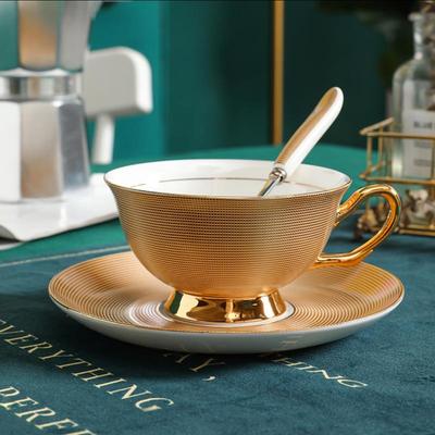 European Bone China Floral Coffee & Tea Cup Set - Luxury Afternoon Tea Style