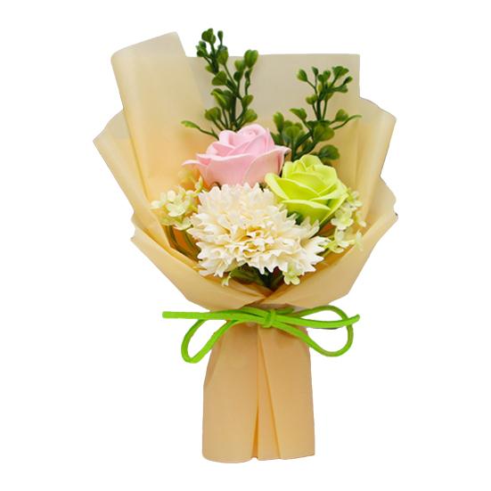 Soap Flower Bouquet Scented Artificial Carnation Rose Flower Bouquet for Women Mom Wife Best Friend Birthday Christmas Valentine's Day
