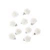 10 Stück/Set Harz Rose Haarbuttons Weißer Haarnadel für Frauen Braut Haarclip Hochzeit Reise Styling Haarknoten Knöpfe Haarnadeln Kopfschmuck