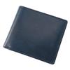 [Kipris] Two-Fold Wallet Men's Box-Type with Coin Purse, Navy, Japanese Cow Leather, 8222(05)