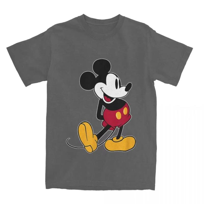 Micky Maus Cartoon Shirt Accessoires Herren Damen Reine Baumwolle Kreativ Kawaii T-Shirt Kurzarm Tops Alle Jahreszeiten