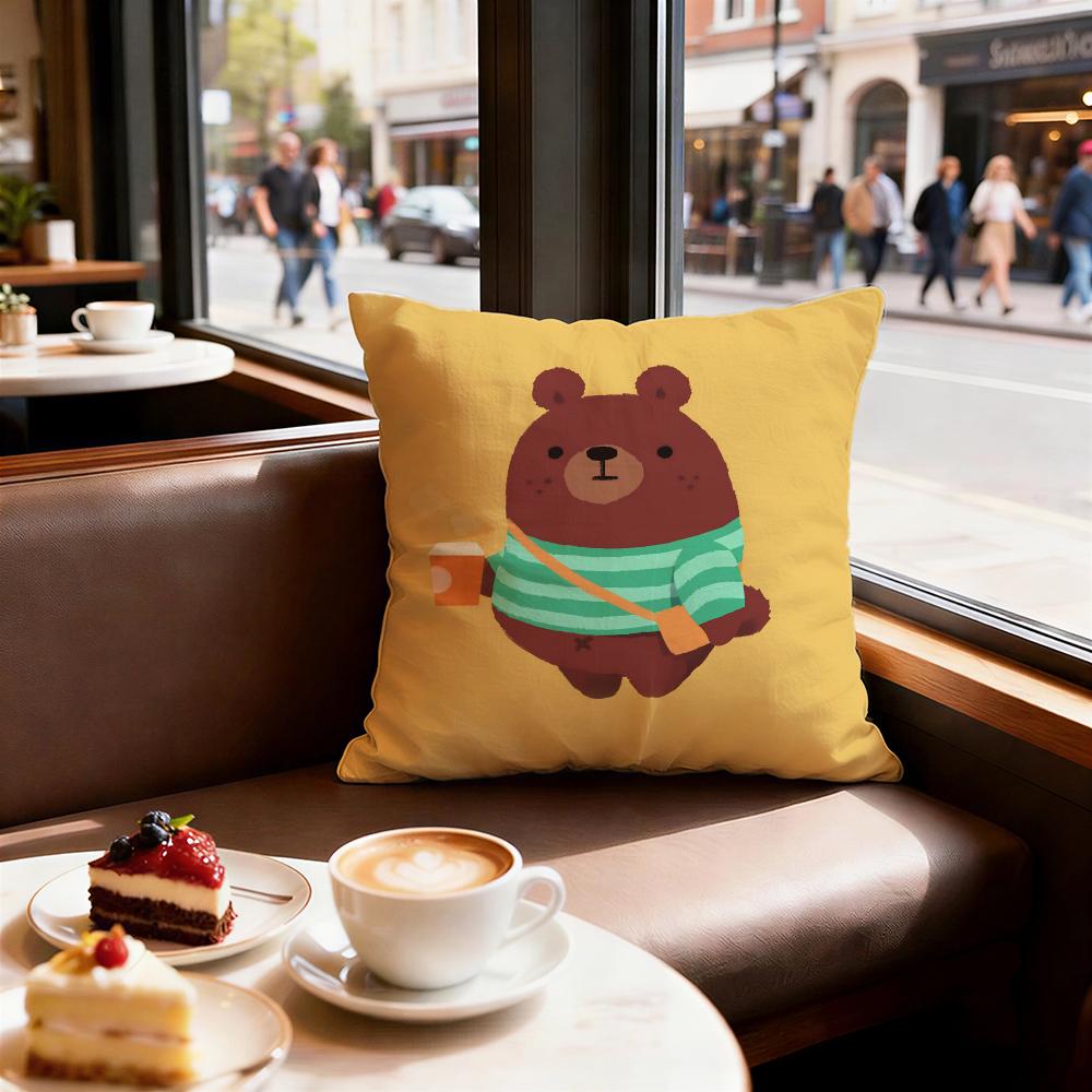 Animal cute little bear Cushion Cover Decorative Cushions Covers Cover Sofa x Pillow  Piece x x Pillowcase