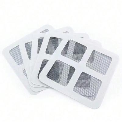 10pcs Self-Adhesive Hair Catcher Stickers For Shower, Kitchen Sink & Bathroom Drains - Anti-Clog, Floor Drain Covers