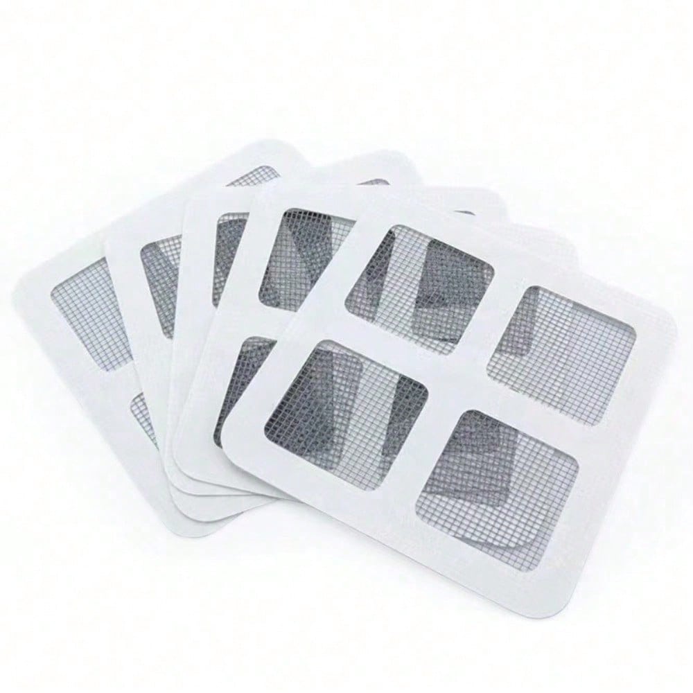 

10pcs Self-Adhesive Hair Catcher Stickers For Shower, Kitchen Sink & Bathroom Drains - Anti-Clog, Floor Drain Covers 10pcs