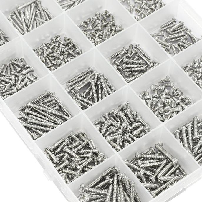304 Stainless Steel Pan Head Self-Tapping Screw Set with Cross Slot